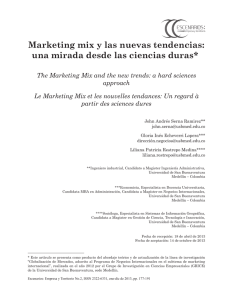 Marketing mix y las nuevas tendencias: una mirada desde las