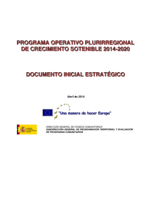 Programa Operativo de Crecimiento Sostenible