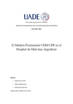El Modelo Prestacional UDB/UDP en el Hospital
