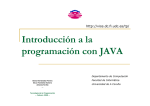 Introducción a la programación con JAVA