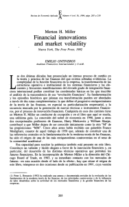 Financia1 innovations and market volatility