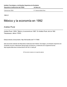 México y la economía en 1992