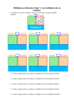 Múltiplos y divisores: Hoja 1: Los múltiplos de un número.