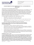 consentimiento para participar en el cancer services program