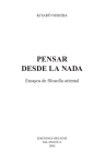 PENSAR LA NADA.qxd - Ediciones Sígueme