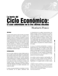 La teoría del Ciclo Económico: El caso colombiano en la tres últimas