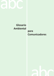 Glosario Ambiental para Comunidadores.
