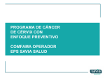 Programa de Cáncer de Cervix Preventivo SAVIASALUDEPS