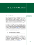 CLASES DE PALAbrAS