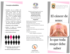 El c&aacute;ncer de seno: lo que toda mujer debe saber