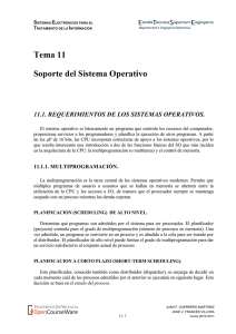 Tema 11 - Soporte del Sistema Operativo - OCW-UV