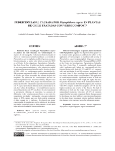 PUDRICIÓN BASAL CAUSADA POR Phytophthora capsici EN