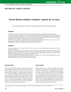 Tumor fibroso solitario orbitario: reporte de un caso