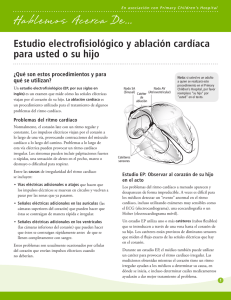 Estudio electrofisiológico y ablación cardíaca para usted o su hijo