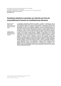 Parasitosis intestinal en pacientes con infección por Virus de