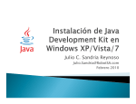 Instalación de Java Development Kit en Windows XP/Vista/7