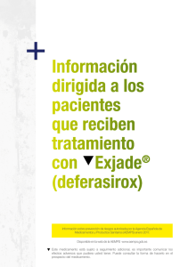 Informaci&oacute;n dirigida a los pacientes que reciben tratamiento con