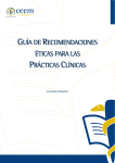 guía de recomendaciones éticas para las prácticas clínicas