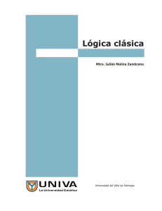 Lógica clásica - Instituto de Filosofía