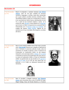 efem&eacute;rides - Biblioteca de las Artes