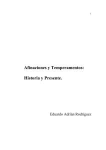 AFINACIONES Y TEMPERAMENTOS: Historia y