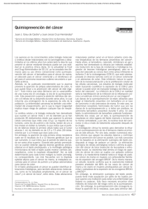 Quimioprevención del cáncer