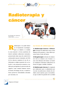 Radioterapia y cáncer