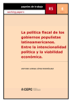 La política fiscal de los gobiernos populistas latinoamericanos