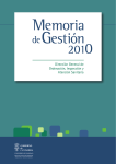 Memoria de Gestión 2010