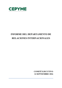 informe del departamento de relaciones