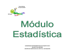 Módulo de estadística - Recinto de Arecibo