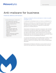Anti-malware for business