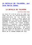 LA BATALLA DE TALAVERA, por José María Gómez