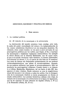 INDIVIDUO, SOCIEDAD Y POLfTICA EN GRECIA 1