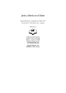Jesús y María en el Islam - Comunidad Islamica de Chile
