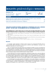 Bolet&iacute;n Epidemiol&oacute;gico Semanal. 2013. Volumen 21, n&uacute;mero 4