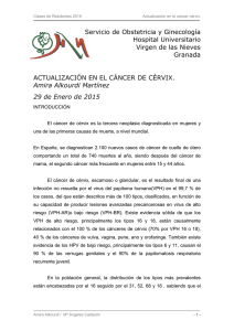 Actualización en el cáncer de cérvix