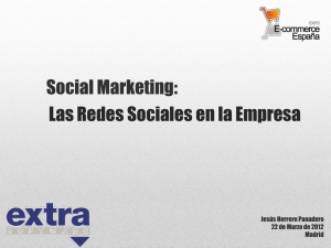 Social Marketing: Las Redes Sociales en la Empresa