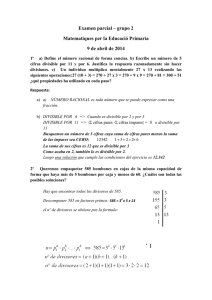 Examen parcial – grupo 2 Matematiques per la