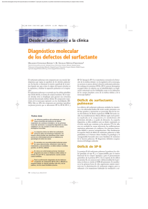 Diagnóstico molecular de los defectos del surfactante