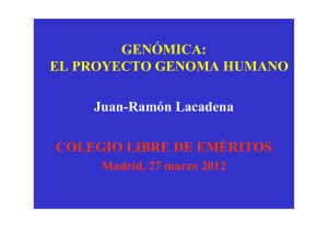 el proyecto genoma humano - Colegio Libre de Eméritos