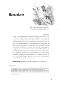 Humanismo - Revistas Unisalle