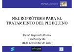 neuroprótesis para el tratamiento del pie equino