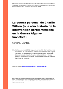 La guerra personal de Charlie Wilson (o la otra
