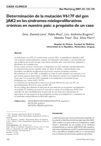 Determinación de la mutación V617F del gen JAK2 en los