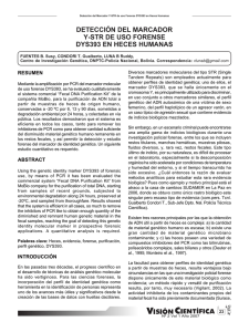detecci&oacute;n del marcador y-str de uso forense dys393 en heces