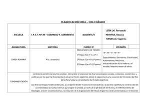 Historia 2016 - Escuela del Trabajo