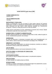 ácido acético ótico