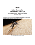 Qué es el virus zika, la enfermedad que se está propagando por