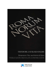 TEXTOS DEL CATÁLOGO ONLINE Romanorum Vita, una historia